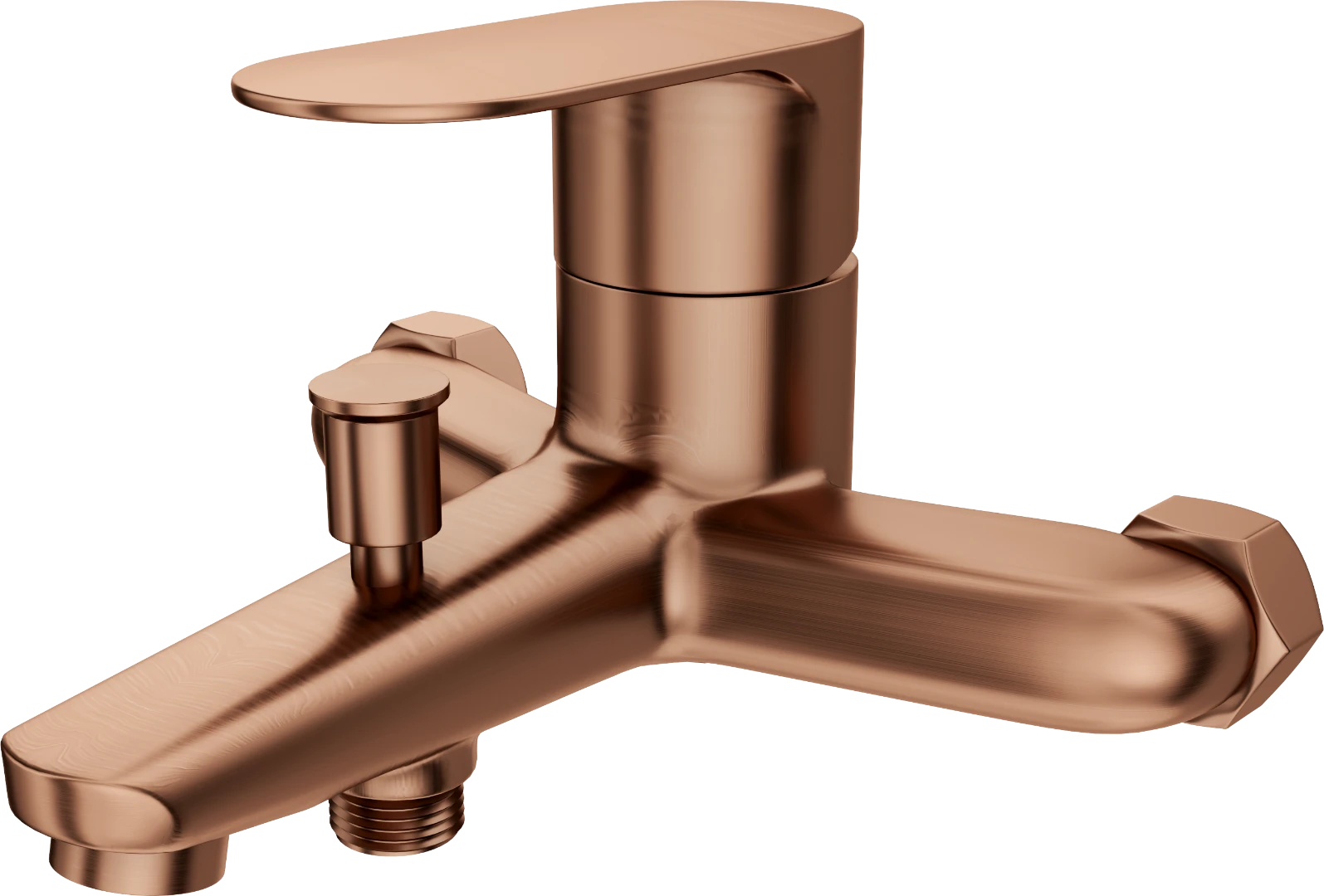 HELIOS Single lever Bath / shower mixer - Coral Gold - Rose Gold - Sez Industries