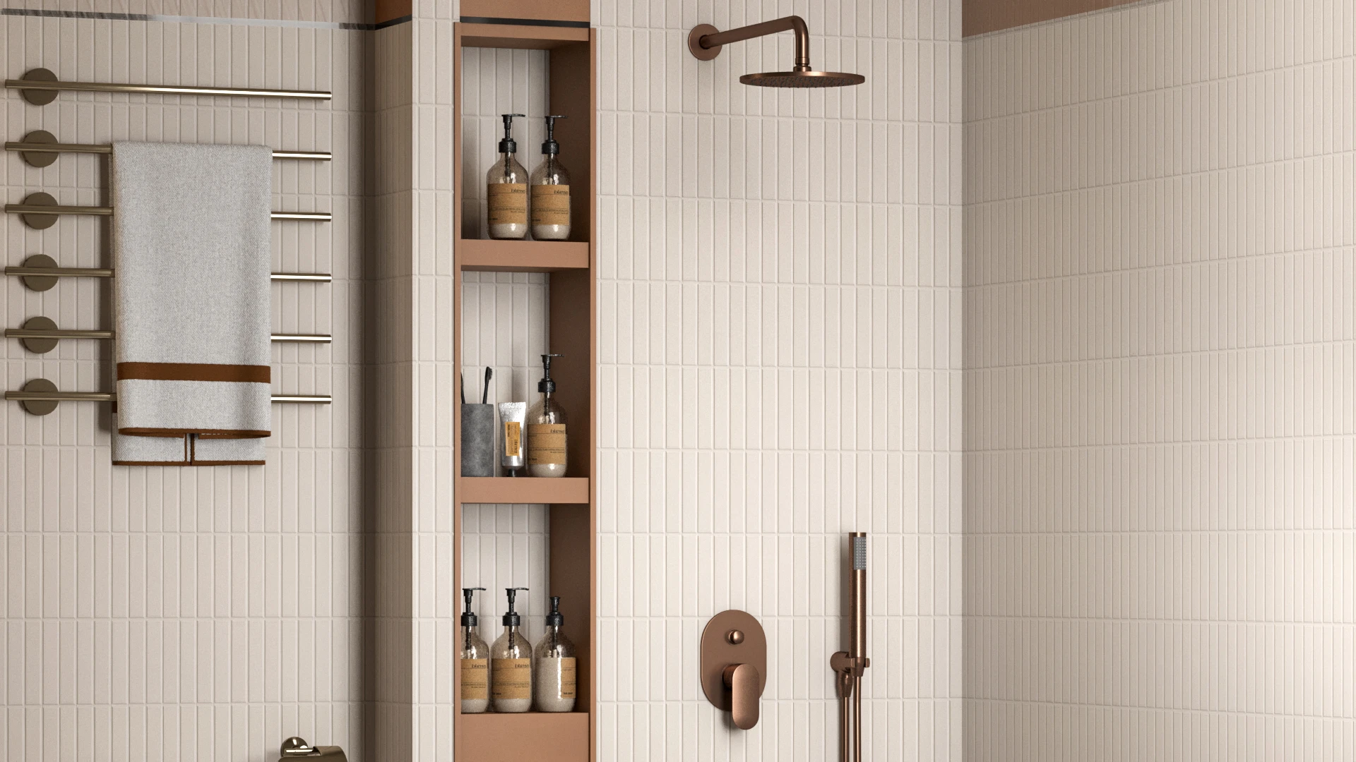 HELIOS Single lever concealed Basin mixer - Imperial Gold lifestyle image