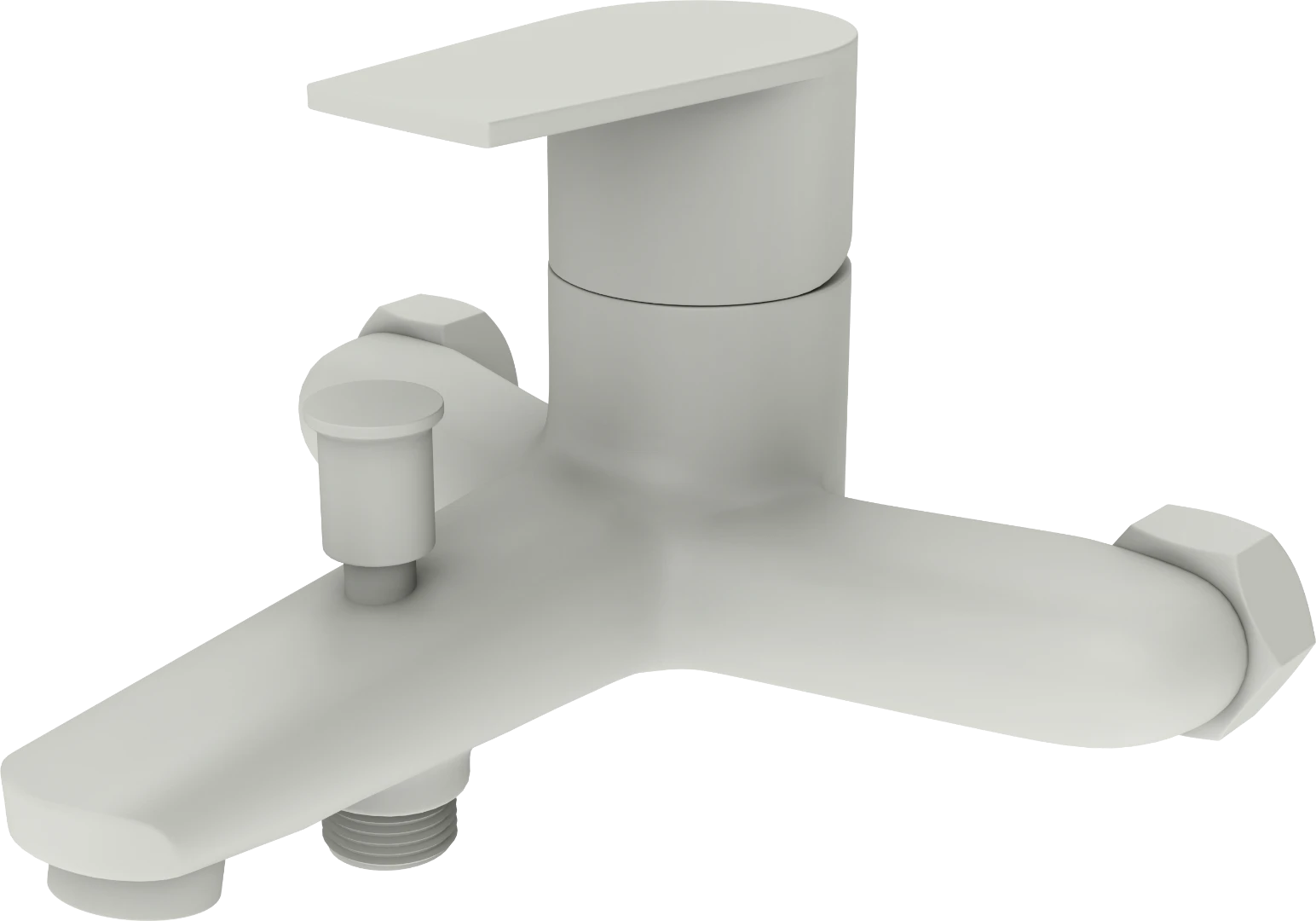VEGAS Single lever Bath / shower mixer - Oxford White - White - Sez Industries